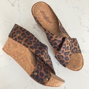 Lucky Brand Animal Print Wedge